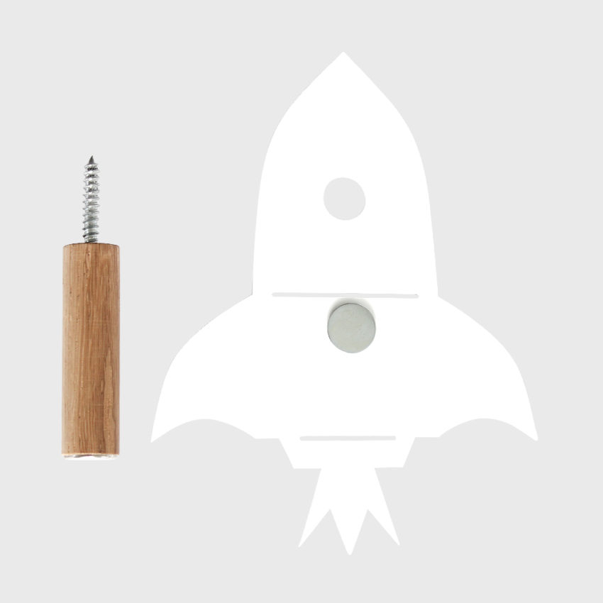 Knage - raket hvid