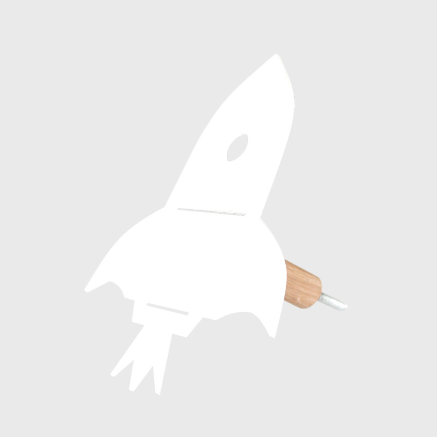 Knage - raket hvid